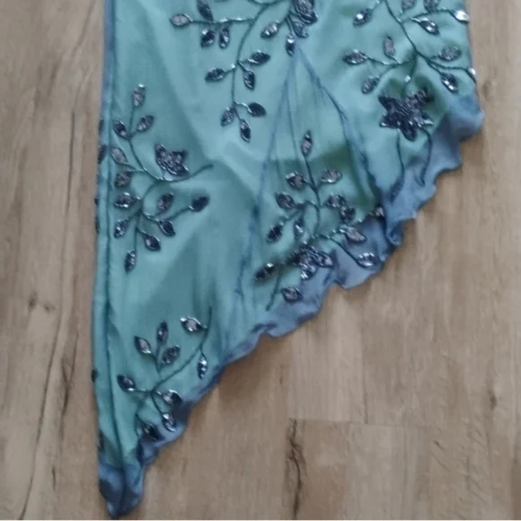 Elegant Green Floral Women's Dress - Picture 5 of 12